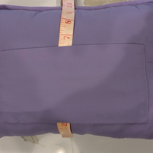 Halfdays Nellie Packable Puffer Lilac Purple Lightweight Oversize Crop Jacket XL - Picture 13 of 16